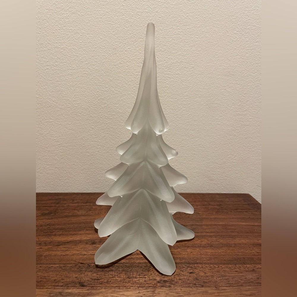 Frosted Glass Christmas Tree 8 1/2” - Picture 2 of 6